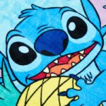 FRAZADA INDIVIDUAL DISNEY STITCH
